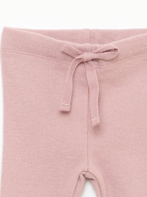 Lot de 2 leggings en maille doudou - Kiabi