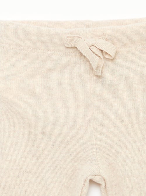 Lot de 2 leggings en maille doudou - Kiabi