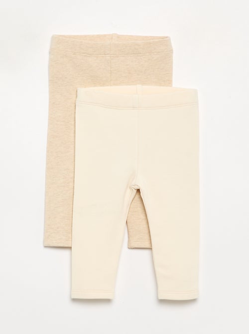 Lot de 2 leggings en molleton - Kiabi Lot de 2 leggings en molleton - Kiabi