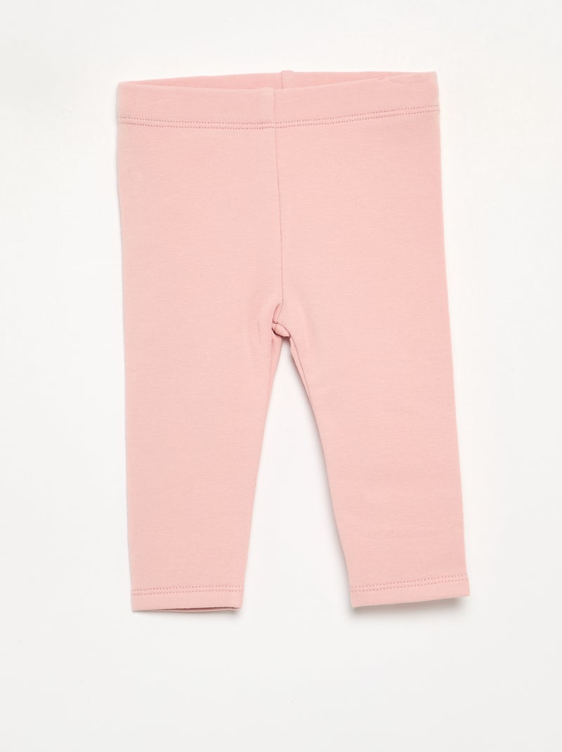 Lot de 2 leggings en molleton Rose - Kiabi