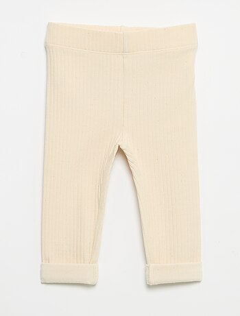 Lot de 2 leggings en rib
