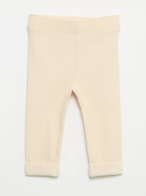 Lot de 2 leggings en rib - Kiabi