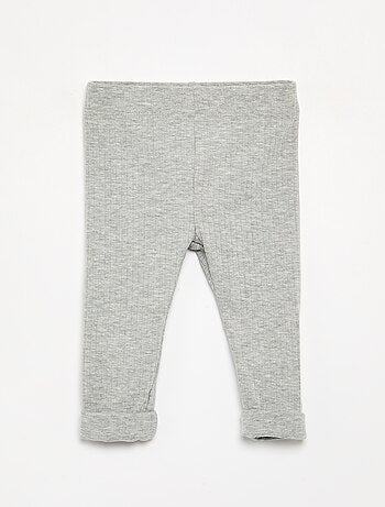 Lot de 2 leggings en rib