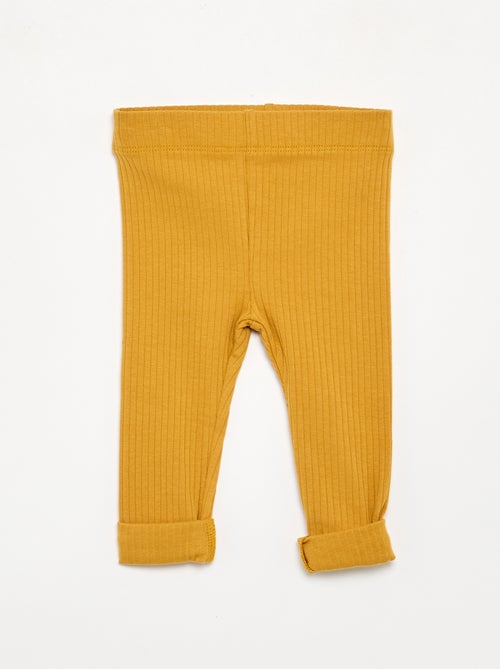 Lot de 2 leggings en rib - Kiabi