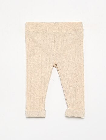 Lot de 2 leggings en rib
