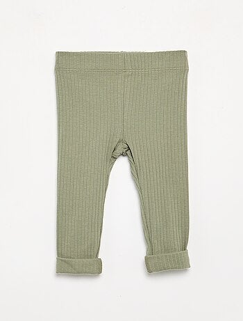 Lot de 2 leggings en rib