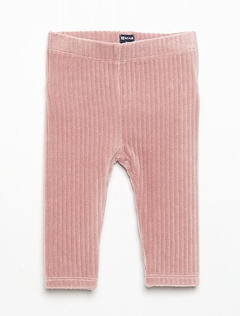 Lot de 2 leggings en velours côtelé