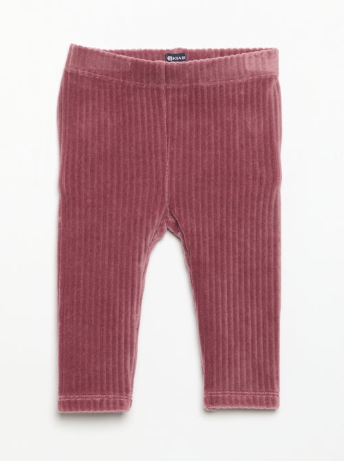Lot de 2 leggings en velours côtelé - Kiabi