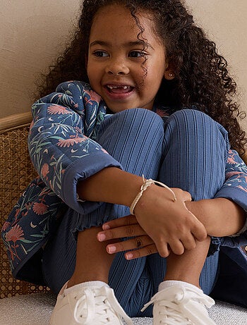 Lot de 2 leggings enfant côtelés Dina