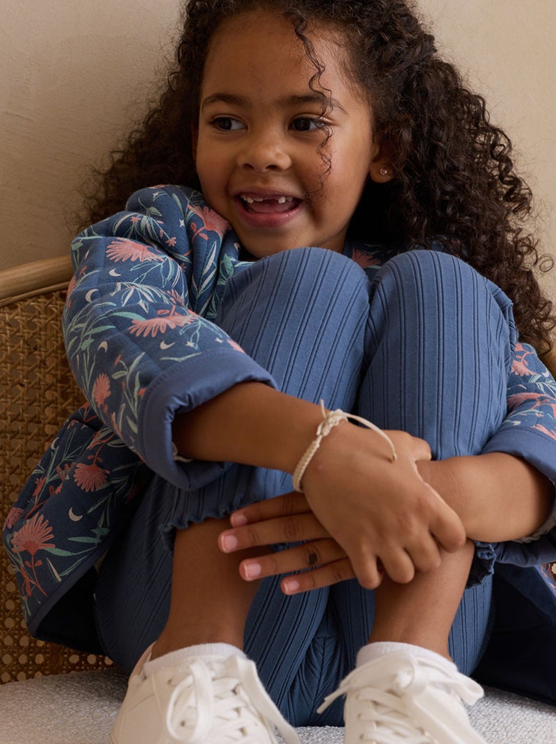 Lot de 2 leggings enfant côtelés Dina Rose - Kiabi