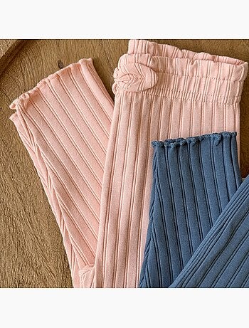 Lot de 2 leggings enfant côtelés Dina