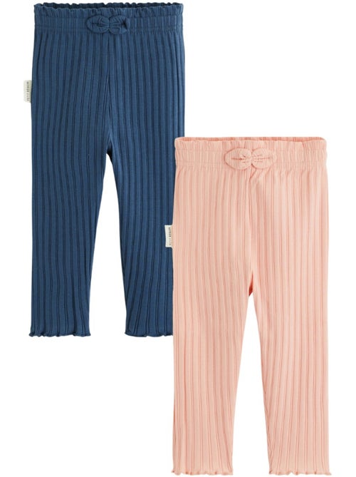Lot de 2 leggings enfant côtelés dina - Kiabi Lot de 2 leggings enfant côtelés dina - Kiabi