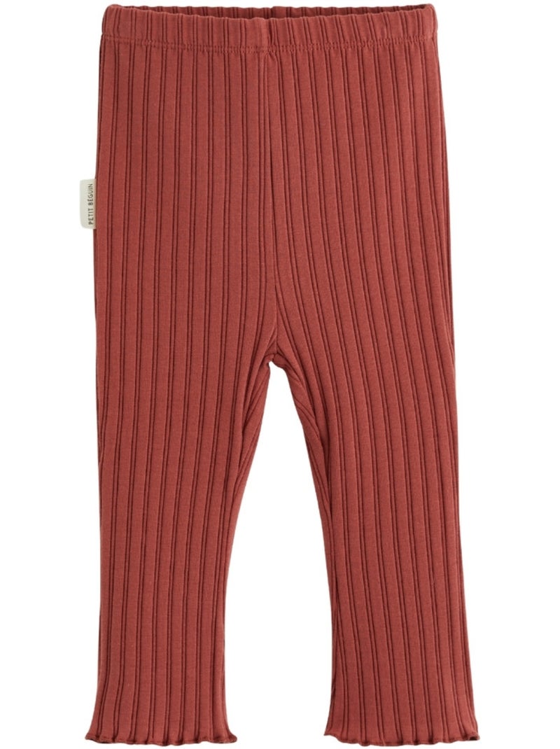 Lot de 2 leggings enfant côtelés Léa Rose - Kiabi