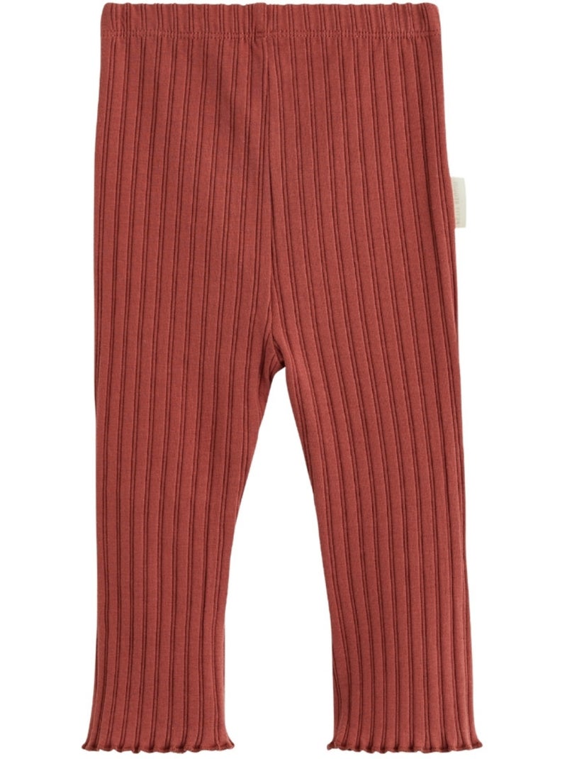 Lot de 2 leggings enfant côtelés Léa Rose - Kiabi