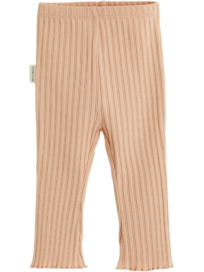 Lot de 2 leggings enfant côtelés Léa Rose - Kiabi