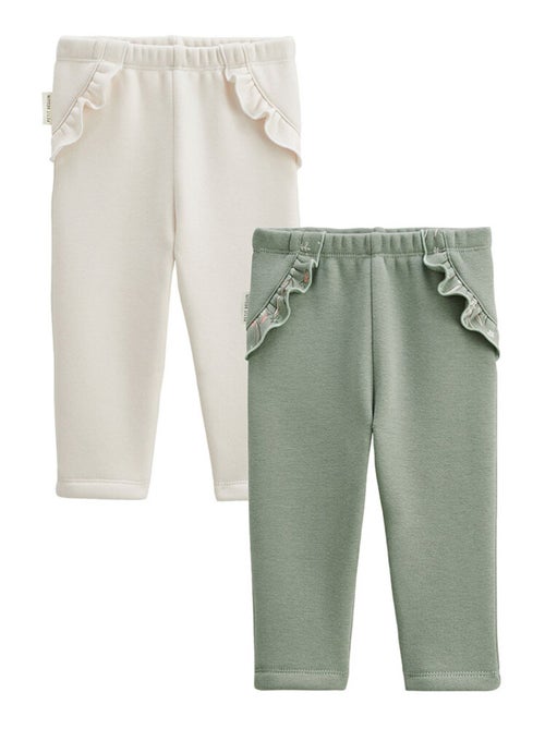 Lot de 2 leggings enfant en molleton ultra chaud Lison - Kiabi
