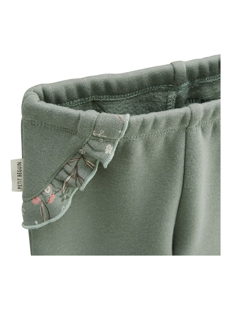 Lot de 2 leggings enfant en molleton ultra chaud Lison Vert - Kiabi