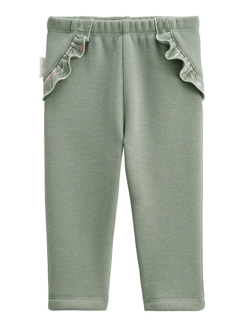 Lot de 2 leggings enfant en molleton ultra chaud Lison Vert - Kiabi