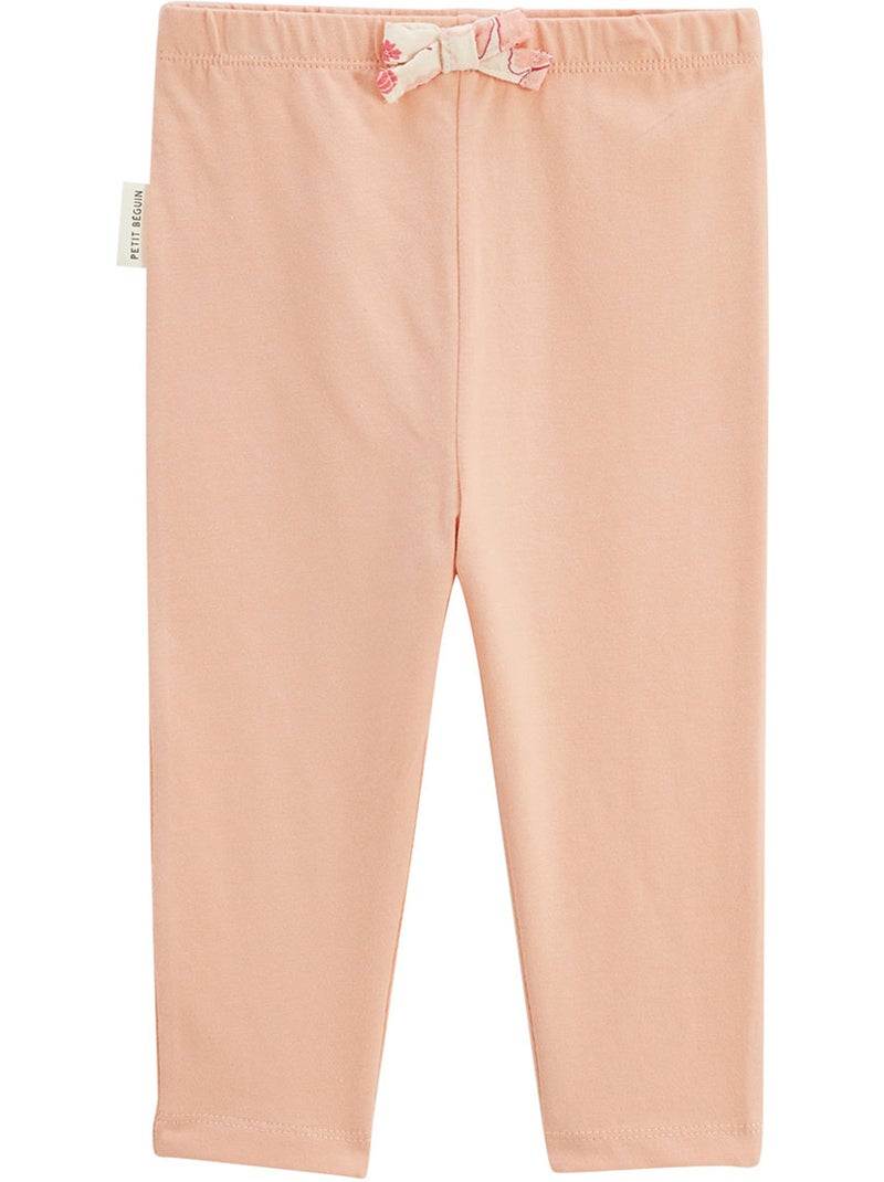 Lot de 2 leggings enfant Santa Giulia Orange corail - Kiabi