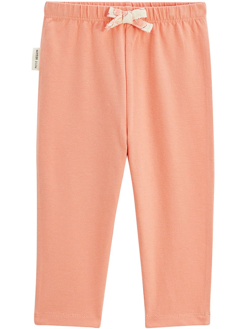 Lot de 2 leggings enfant Santa Giulia Orange corail - Kiabi
