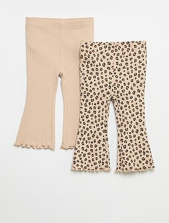 Lot de 2 leggings flare