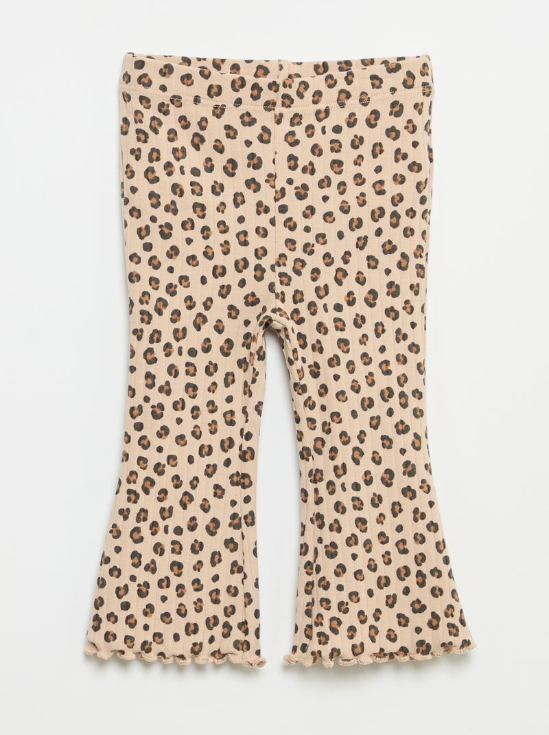 Lot de 2 leggings flare Beige - Kiabi
