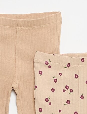 Lot de 2 leggings flare
