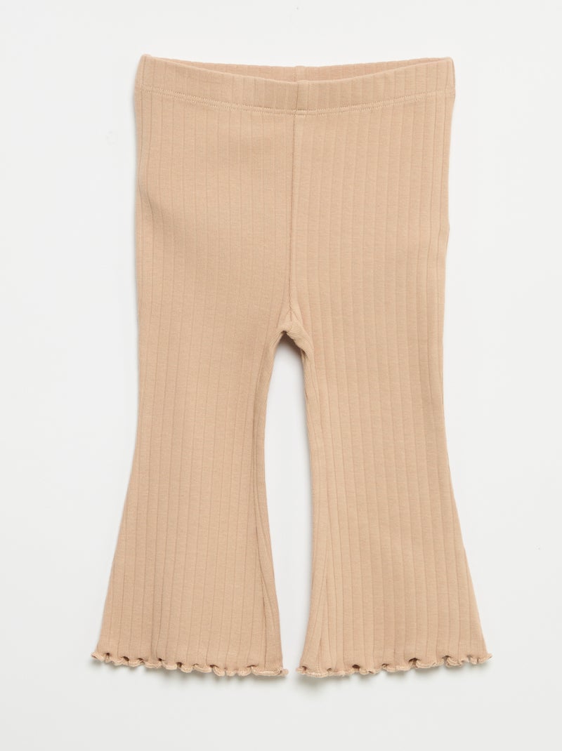 Lot de 2 leggings flare Beige - Kiabi