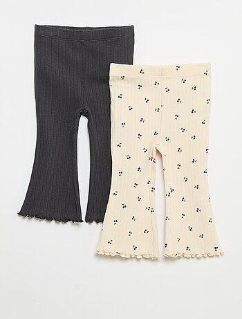 Lot de 2 leggings flare