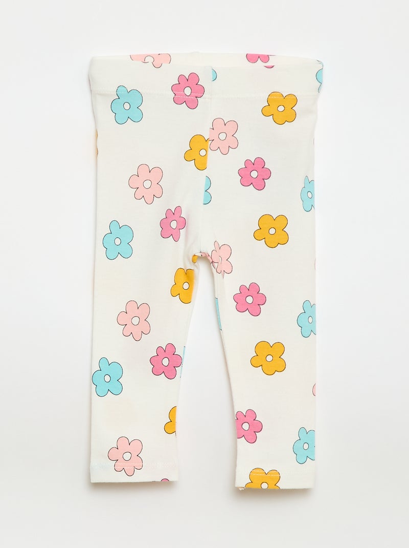 Lot de 2 leggings longs Blanc - Kiabi