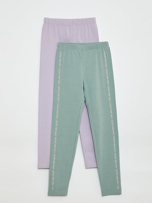 Lot de 2 Leggings longs - Kiabi
