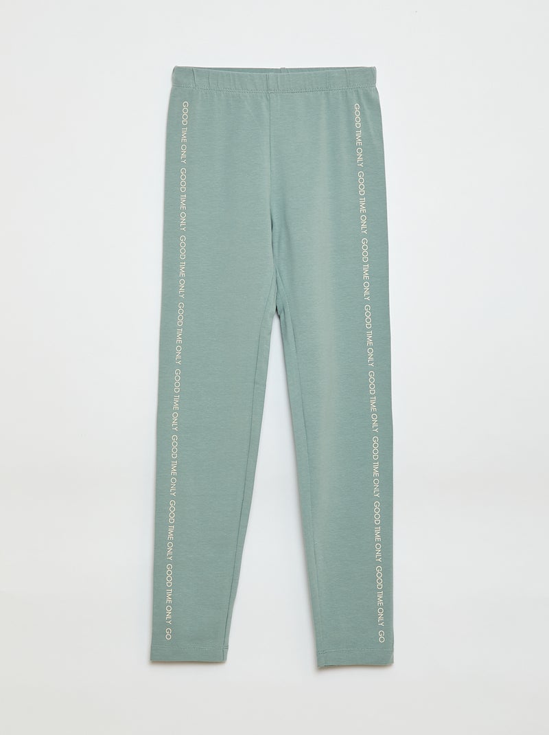 Lot de 2 Leggings longs Bleu - Kiabi