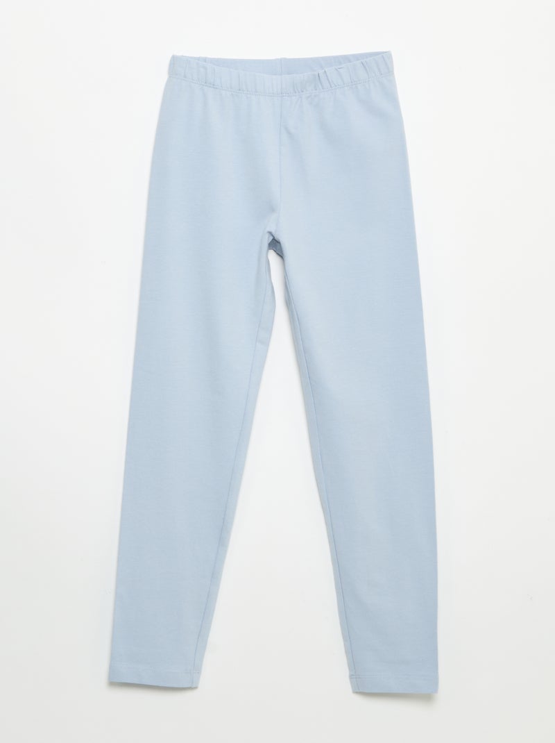 Lot de 2 leggings longs Bleu - Kiabi