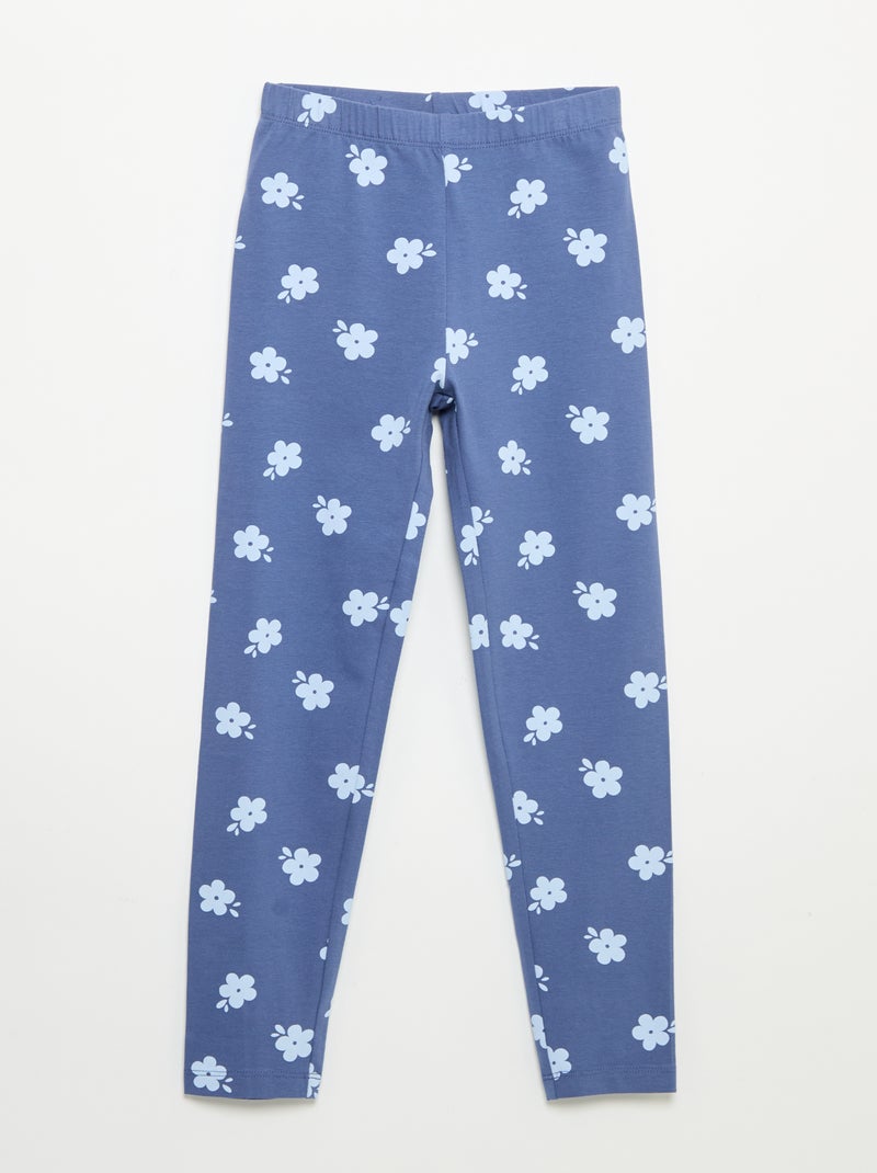 Lot de 2 leggings longs Bleu - Kiabi