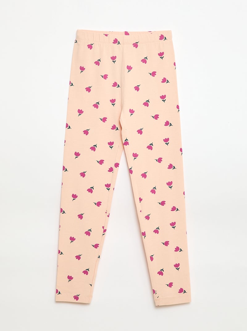 Lot de 2 Leggings longs Rose - Kiabi