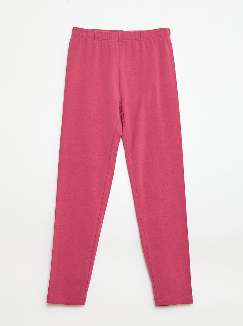 Lot de 2 Leggings longs Rose - Kiabi