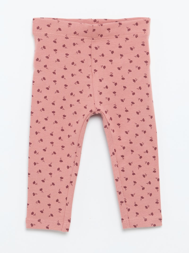 Lot de 2 leggings longs Rose - Kiabi