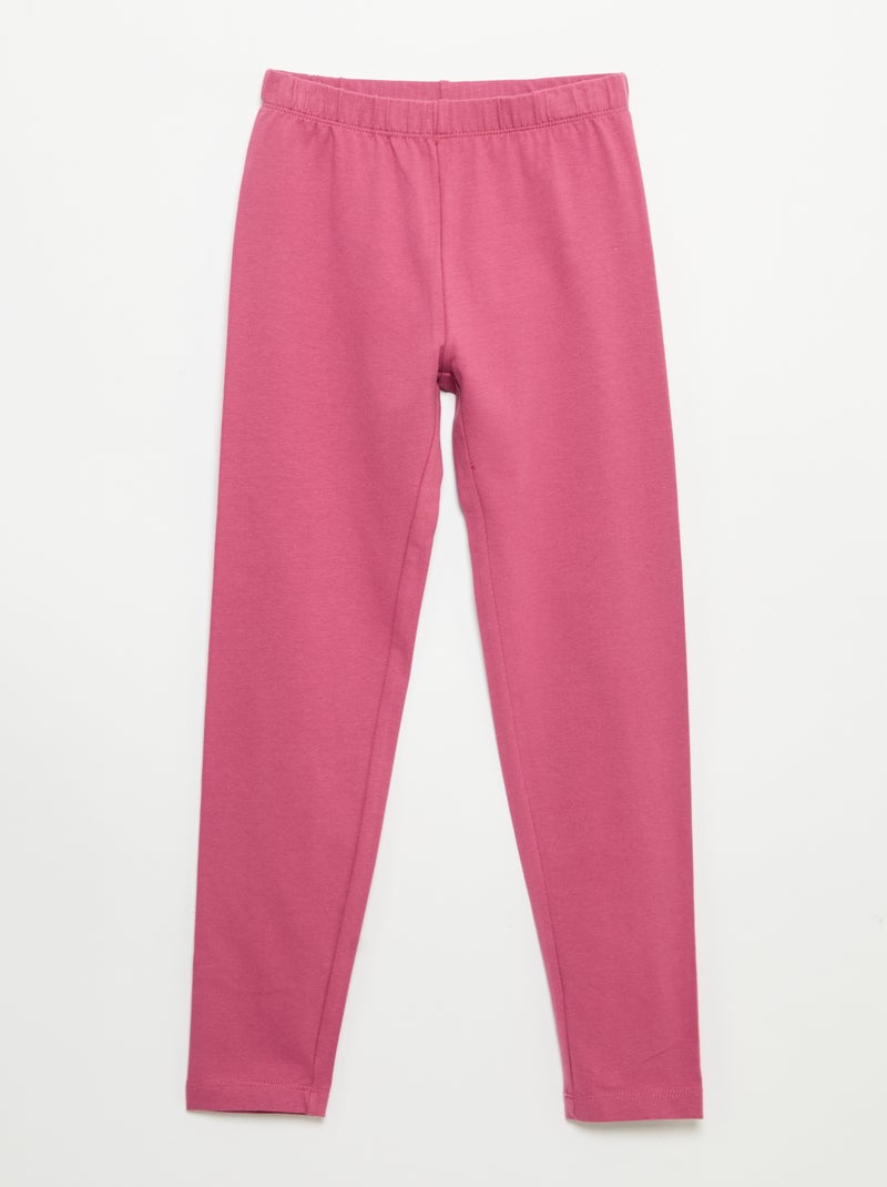 Lot de 2 leggings longs Rose - Kiabi