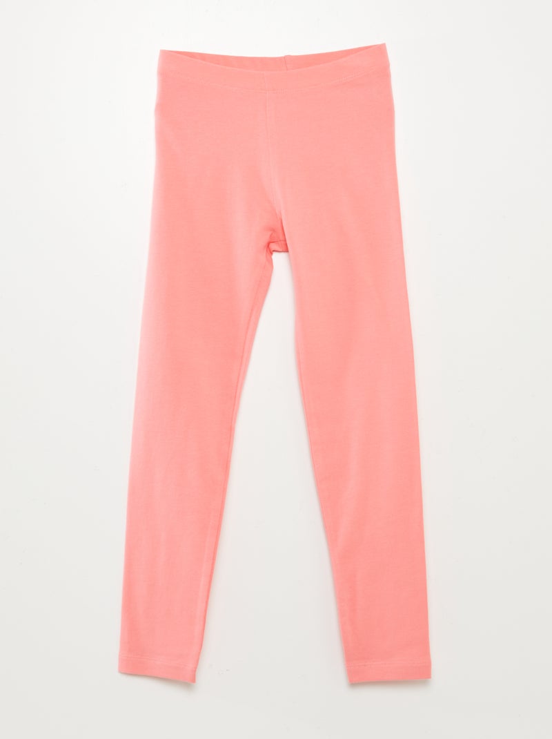 Lot de 2 leggings Marine/rose - Kiabi
