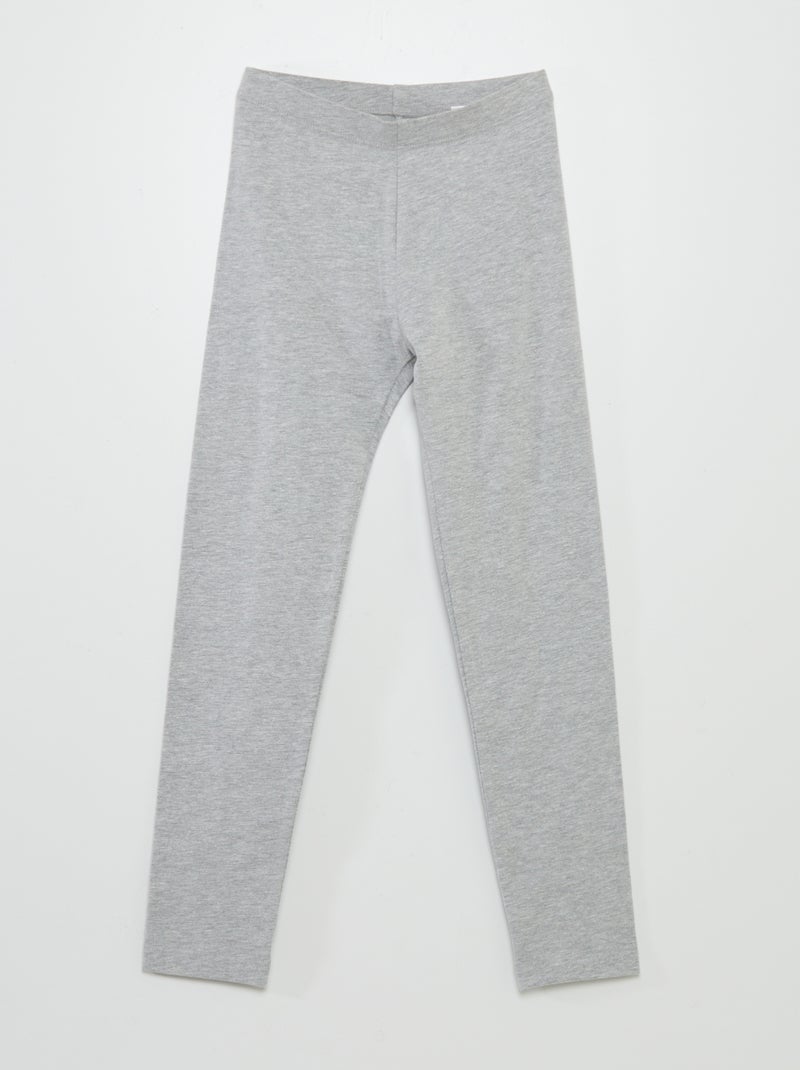 Lot de 2 leggings Noir/gris - Kiabi