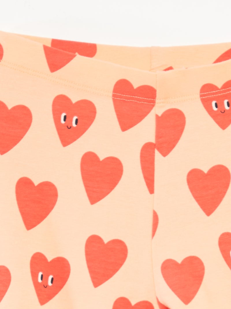 Lot de 2 leggings Orange - Kiabi