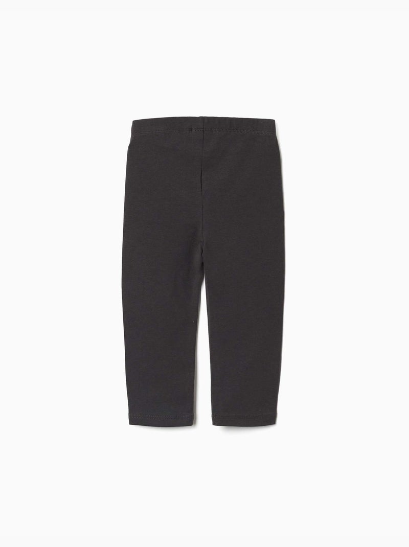 Lot de 2 leggings unis et imprimés Rose - Kiabi