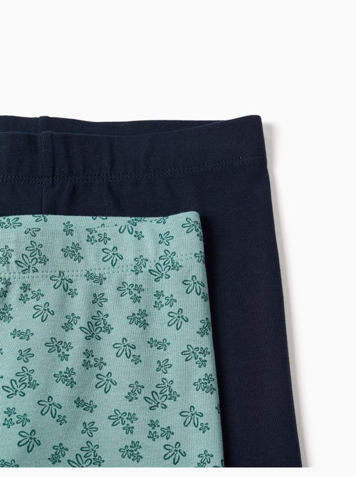 Lot de 2 leggings unis et imprimés - Kiabi