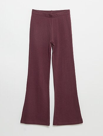 Lot de 2 leggings unis forme flare