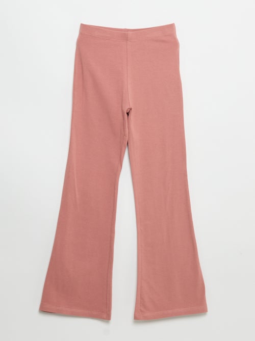 Lot de 2 leggings unis forme flare - Kiabi