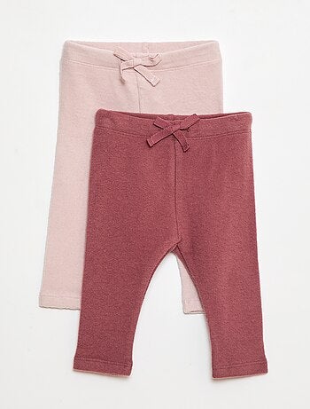 Lot de 2 leggins en doudou