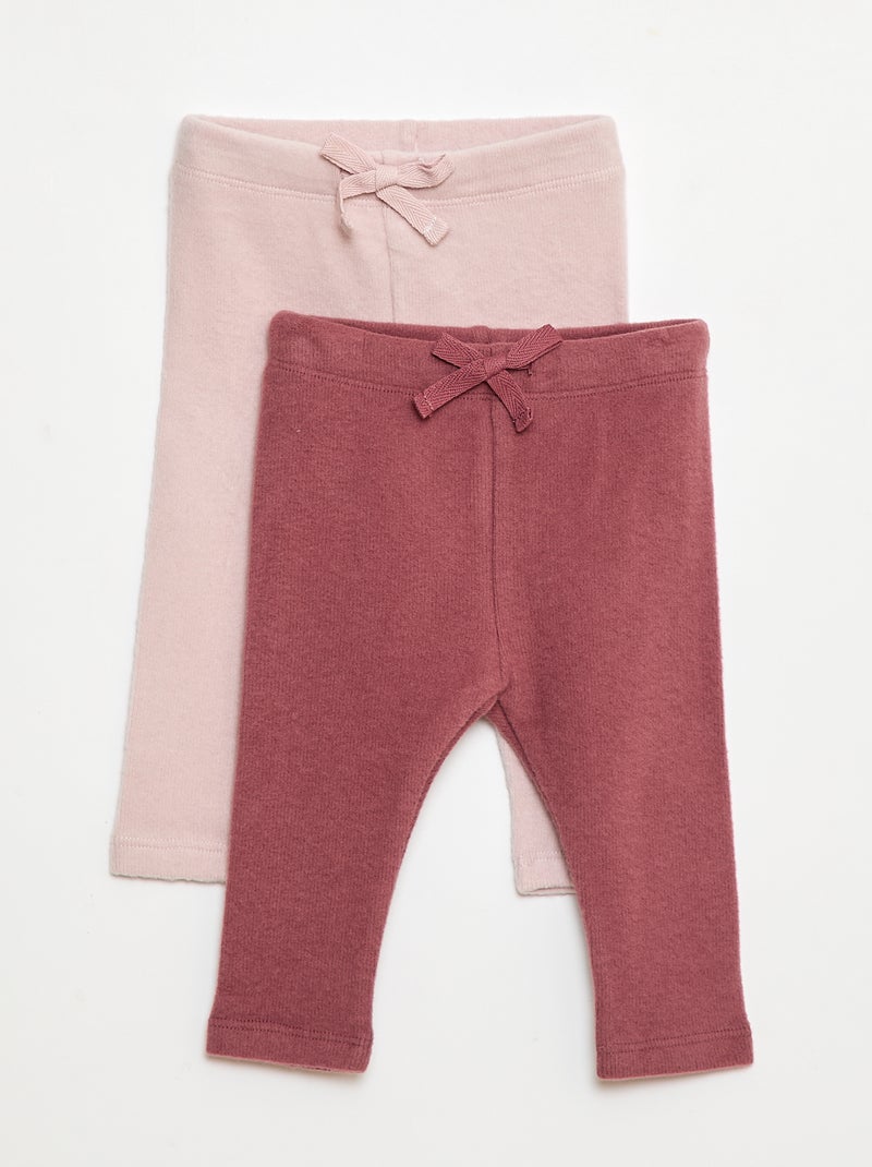 Lot de leggins en doudou Violet Bébé fille Kiabi