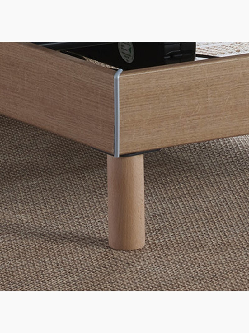 Lot de 2 lits électriques de relaxation multi lattes chêne clair Bois naturel - Kiabi