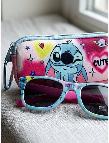 Lot de 2 lunettes de soleil avec étui Stitch Disney