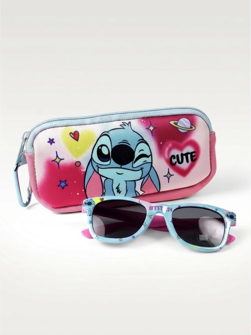 Lot de 2 lunettes de soleil avec étui Stitch Disney - Kiabi Lot de 2 lunettes de soleil avec étui Stitch Disney - Kiabi